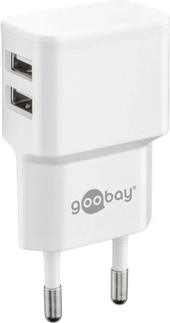 Goobay Maitinimo šaltinis 5V 2.4A - 2xUSB lizdai