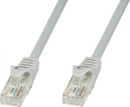 Patchcord Rj45 Cat 5e Utp Cca 0,25 m, pilkas