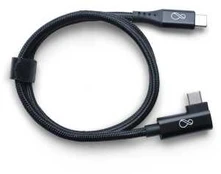 Ochno USB-C Cable | Angled | DP Video Alt Mode | Male/Male | USB-C - USB-C | 3.1 Gen 2 | Braided | 0