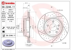 Stabdžių diskas BREMBO 09.C246.11 kaina