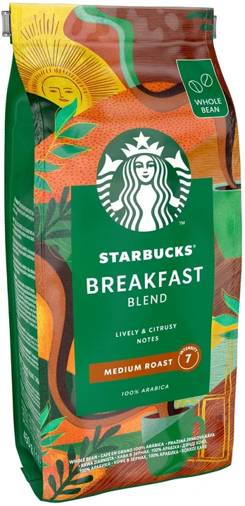 „Starbucks Breakfast Blend“ kavos pupelės, 450 g