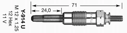 Kaitinimo žvakė NGK 2643