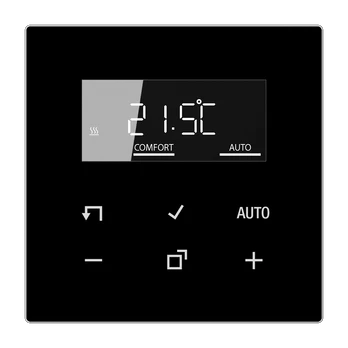 JUNG LS serijos termostatas programujamas, juodos spalvos TRDLS1790SW
