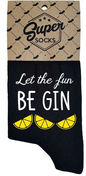 Moteriškos kojinės „Let the fun BE GIN“