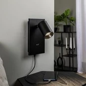 "Arcchio" prožektorius Brinja, juodas, aliuminis, USB-C, jungiklis