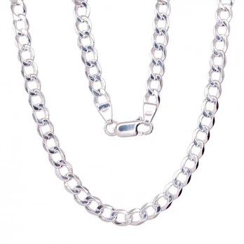 Sidabrinė grandinėlė Curb 4.5 mm