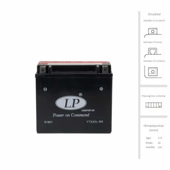 Landport Akumuliatorius 18 Ah 12V
