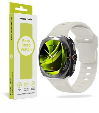 Mobile Origin Easy Strap silikoninis dirželis Galaxy Watch Ultra 47mm Starlight