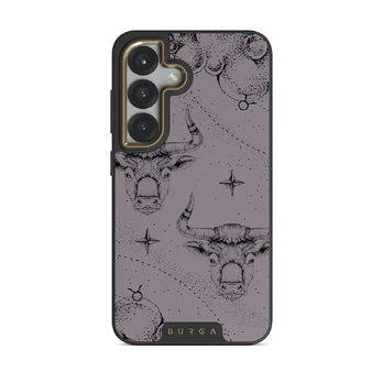 Taurus - Samsung Galaxy S25 Plus Case, Elite Dark (Magnetic) / Gold / Purple