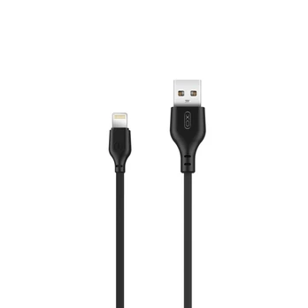 Kabelis XO NB103, 1 x USB/1 x Lightning, 1 m, juoda