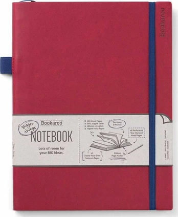 Peter Pauper Press Bookaroo Notebook Journal Large – Burgundija