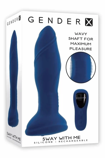 GENDER X SWAY WITH ME Intimate Wave Plug, 7 Modes, USB Rechargeable, Black