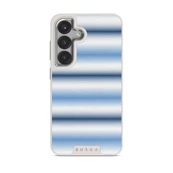 White Noise - Samsung Galaxy S25 Case, Elite Light (Magnetic) / Silver