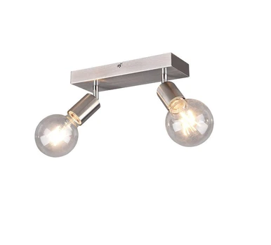 Trio-Lighting Vannes 2-pc E27 brushed steel virziena gaismeklis