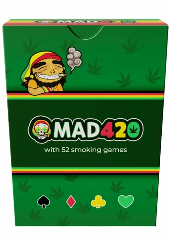 Mad420 Playing Cards 24 pcs Weed-Themed Party Game Set
