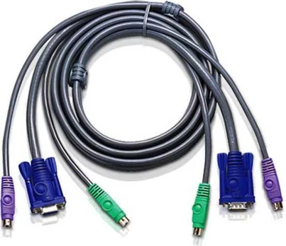 Aten PS/2 - PS/2, 1.8m, Juodas (2L-5002P/C)