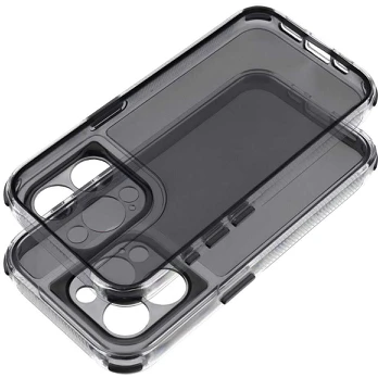 OEM dėklas, skirtas iPhone 17 PRO MAX, Matrix Clear, juodas