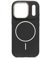 Juodas dėklas Apple iPhone 17 Pro telefonui "Frame Mag Cover"