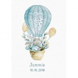 Rabbit in a Flying Balloon SB1150 - siuvinėjimo kryželiu rinkinys