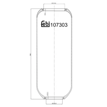 Pneumatinės pakabos kamera FE107303