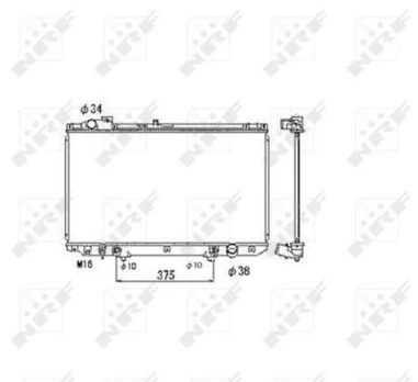 Variklio radiatorius NRF NRF 53467