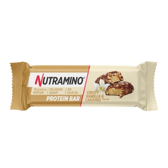 Nutramino Protein Crispy Vanilla & Caramel Bar 55 g. Galioja iki 2024-11-30