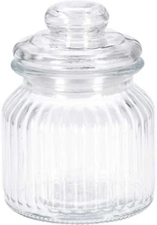 Stiklainis su briaunomis sandariai uždarytu dangteliu, 500 ml kaina