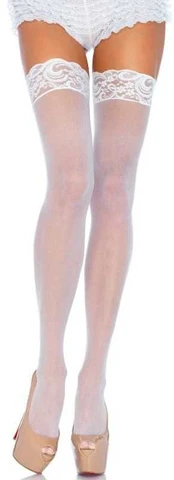 Leg Avenue Hosiery Sheer Thigh Highs Baltas