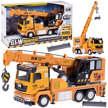 Žaislinis autokranas Engineering, 1:40, oranžinė