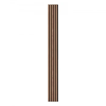 Akustinės sienų plokštės, 240x20x2.1 cm, riešutas, MDF