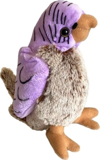 Violetinė papūga 17cm Beppe pliušinė žaislinė