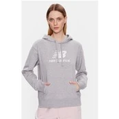 New Balance Džemperis WT31533 Pilka Relaxed Fit