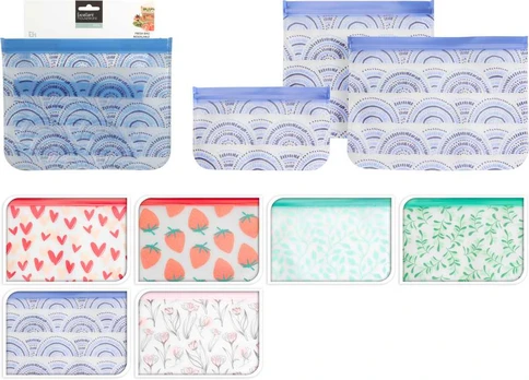 Mondex TOREBKA ZIPLOCK 3 SZT 2 RODZAJE DESIGN