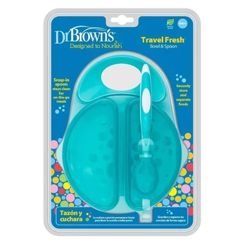 Dubenėlis su dangteliu ir šaukšteliu Dr. Brown's