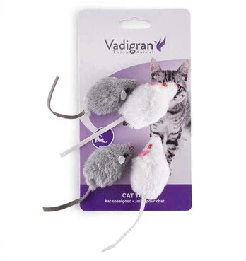 Vadigran Mouse pliušinės pelytės katėms 4vnt 5cm 2pak