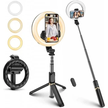 Asmenukių lazda su žiedine lempa LED - 2 in 1