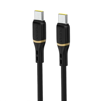 Dudao L25C USB-C Cable 1m 60W with Soft Silicone Braid - Juodas