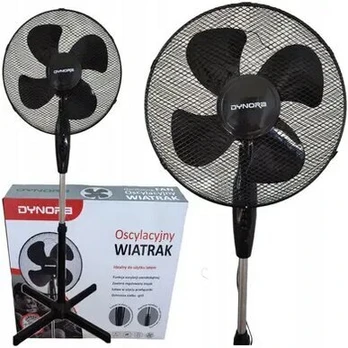 Pastatomas ventiliatorius Dynora su 4 sparnelias, juodas
