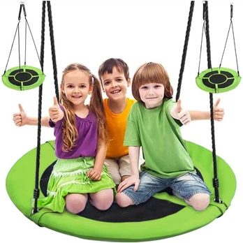 Lizdas sūpynės 100cm žalia-juoda