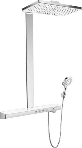 Dušo sistema Hansgrohe RAINMARKER SELECT E 460, 3jet., baltas/chromas 27106400