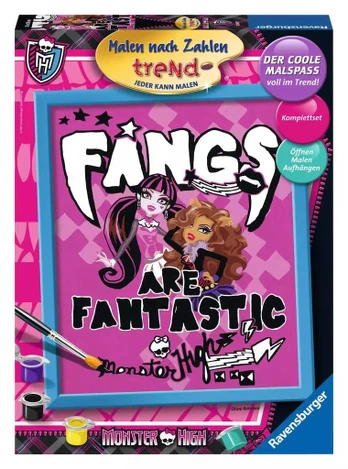 Ravensburger tapyba pagal skaičius „Monster High“, 24×30 cm