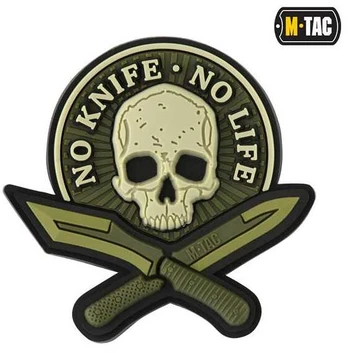 M-Tac Patch No Knife - No Life 3D PVC Antsiuvas