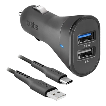 Įkroviklis SBS Mobile 2x USB-A 2.1 A (TEKITCRC2U21AUL)