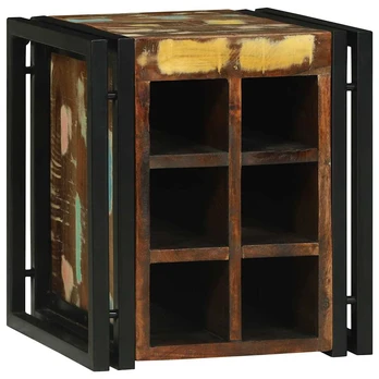 Vyno stovas 34.5x35x39 cm, tvirta perdirbta mediena
