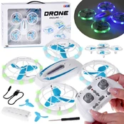 Quadcopter Led Drone with remote control, impressive acrobatics, easy control RC0737 kaina