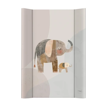 Hard changing mat -BASIC - ELEPHANT FAMILY - 70 cm