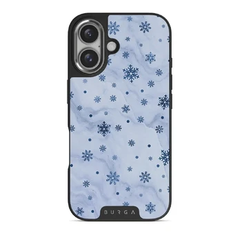 Ice Queen - Snowflakes iPhone 16 Plus Case, Elite Dark (MagSafe) / Silver