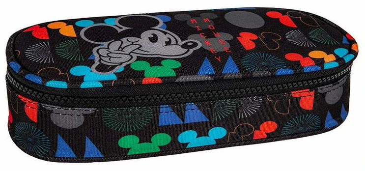 Penalas CoolPack Campus Mickey Mouse, 23 cm x 10 cm, juoda/įvairių spalvų