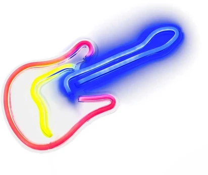 Neoninis LED ir USB - gitaros modelis