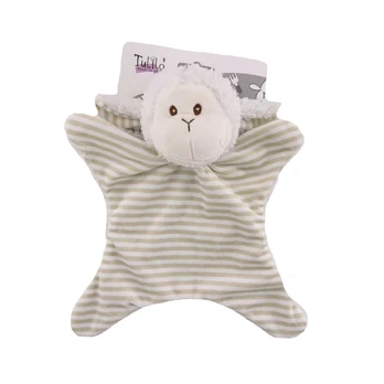 Toy Blanket - 95007 - MILUŚ - SHEEP with STRIPES- size 25 cm